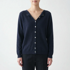 Asymora - Asymmetric Button Knit Sweater Layering On Cool Days