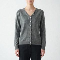 Asymora - Asymmetric Button Knit Sweater Layering On Cool Days