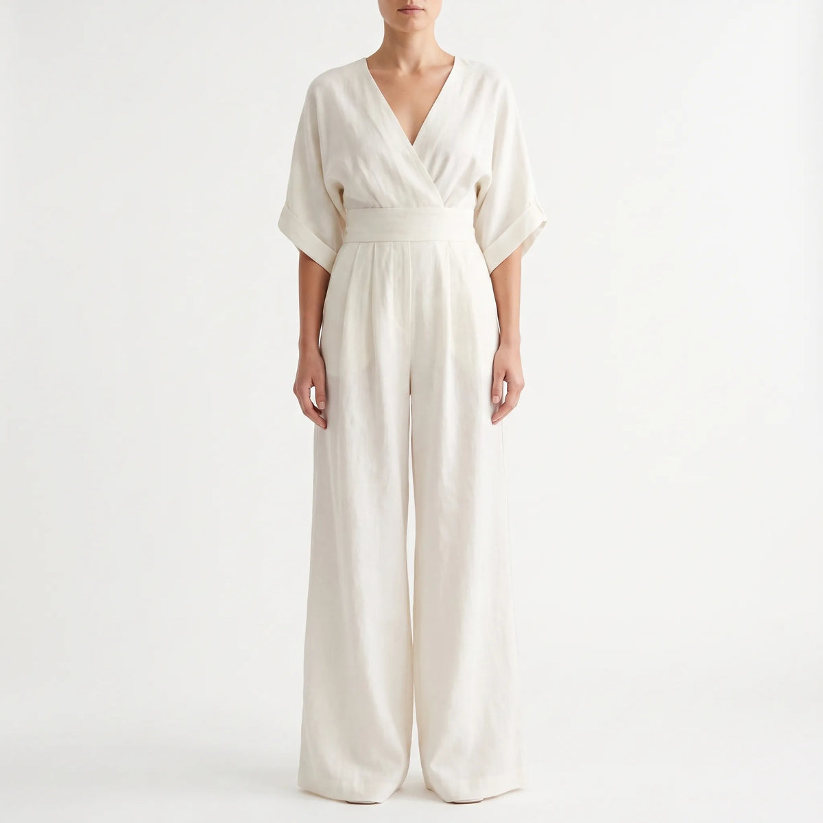 Elevaria - Elegant Wide Leg Jumpsuit Formal Evening Events