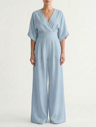 Elevaria - Elegant Wide Leg Jumpsuit Formal Evening Events