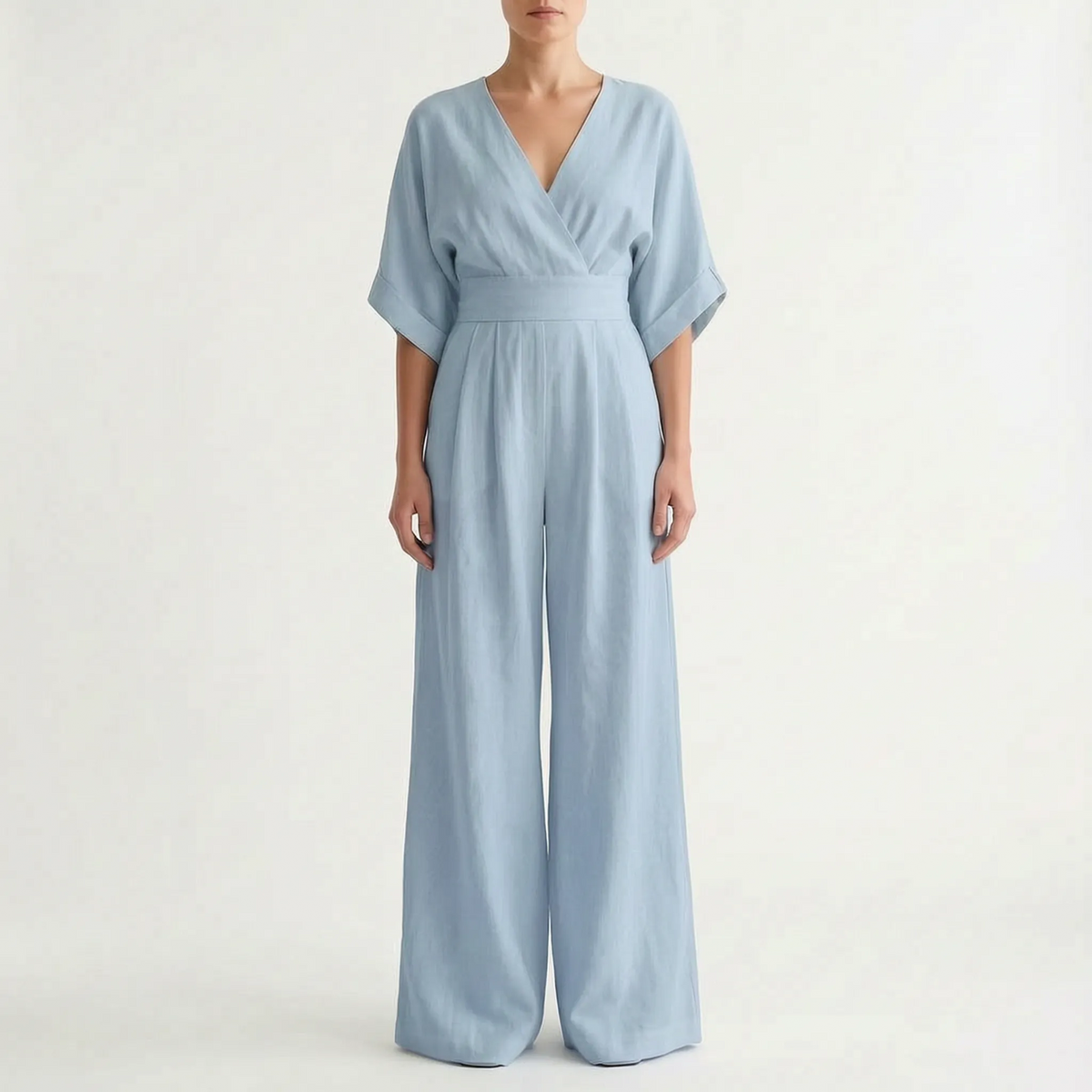 Elevaria - Elegant Wide Leg Jumpsuit Formal Evening Events