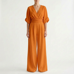 Elevaria - Elegant Wide Leg Jumpsuit Formal Evening Events