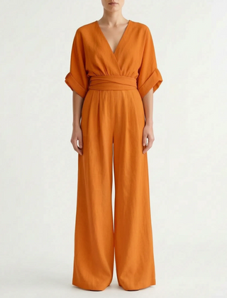 Elevaria - Elegant Wide Leg Jumpsuit Formal Evening Events