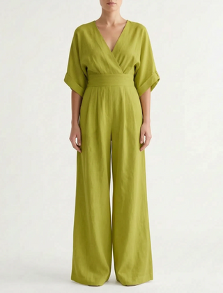 Elevaria - Elegant Wide Leg Jumpsuit Formal Evening Events