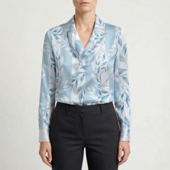 Glossique - Long Sleeve Draped Blouse Elevating Everyday Outfits