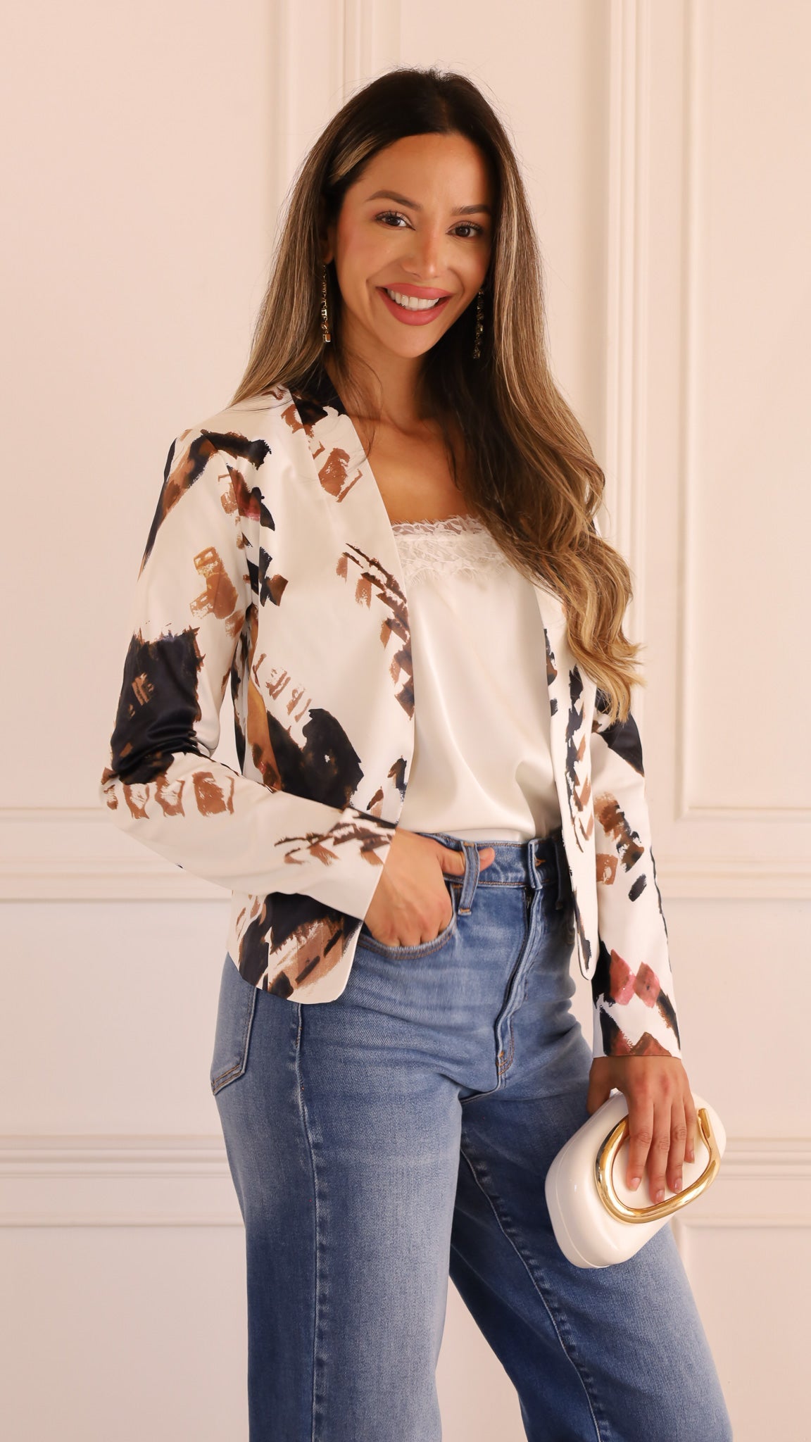 Marchetta - Tailored Printed Blazer Office And Weekend Wear — view 7 of 8