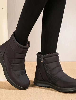Quiltona - Quilted Ankle Boots Everyday Cold Weather Wear