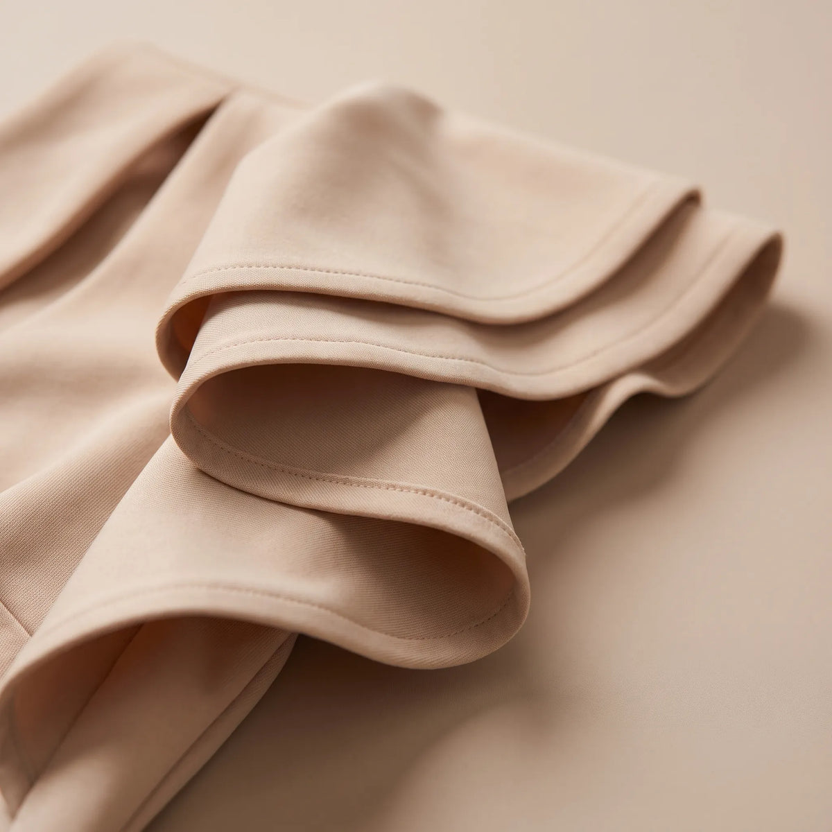 Ruflia - One-Shoulder Ruffle Sleeve Midi Dress Evening Events