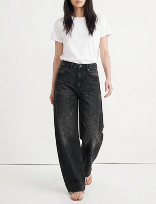 SavvyStride - Wide Leg Denim Jeans Casual Outings
