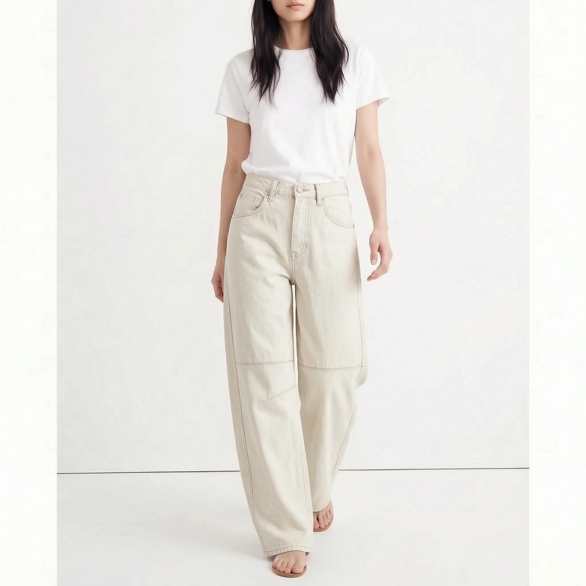 SavvyStride - Wide Leg Denim Jeans Casual Outings