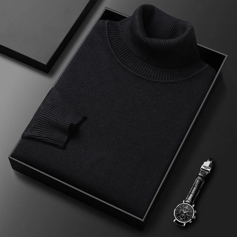 Cassimere - Cashmere Turtleneck Jumper Cold Weather Layering — view 8 of 9