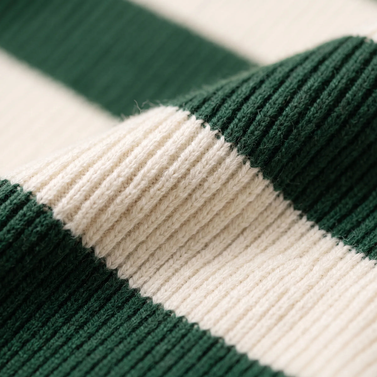 StripeMidi - Striped Ribbed Midi Sweater Dress Office Wear