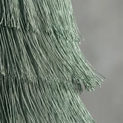 TierVela - Tiered Fringe Long Sleeve Dress Wedding Guest Attire