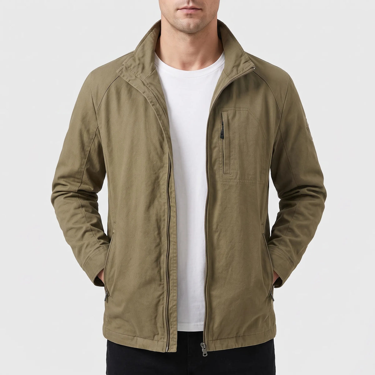 UrbaneCoat - Casual Stand Collar Men's Jacket Daily Commute