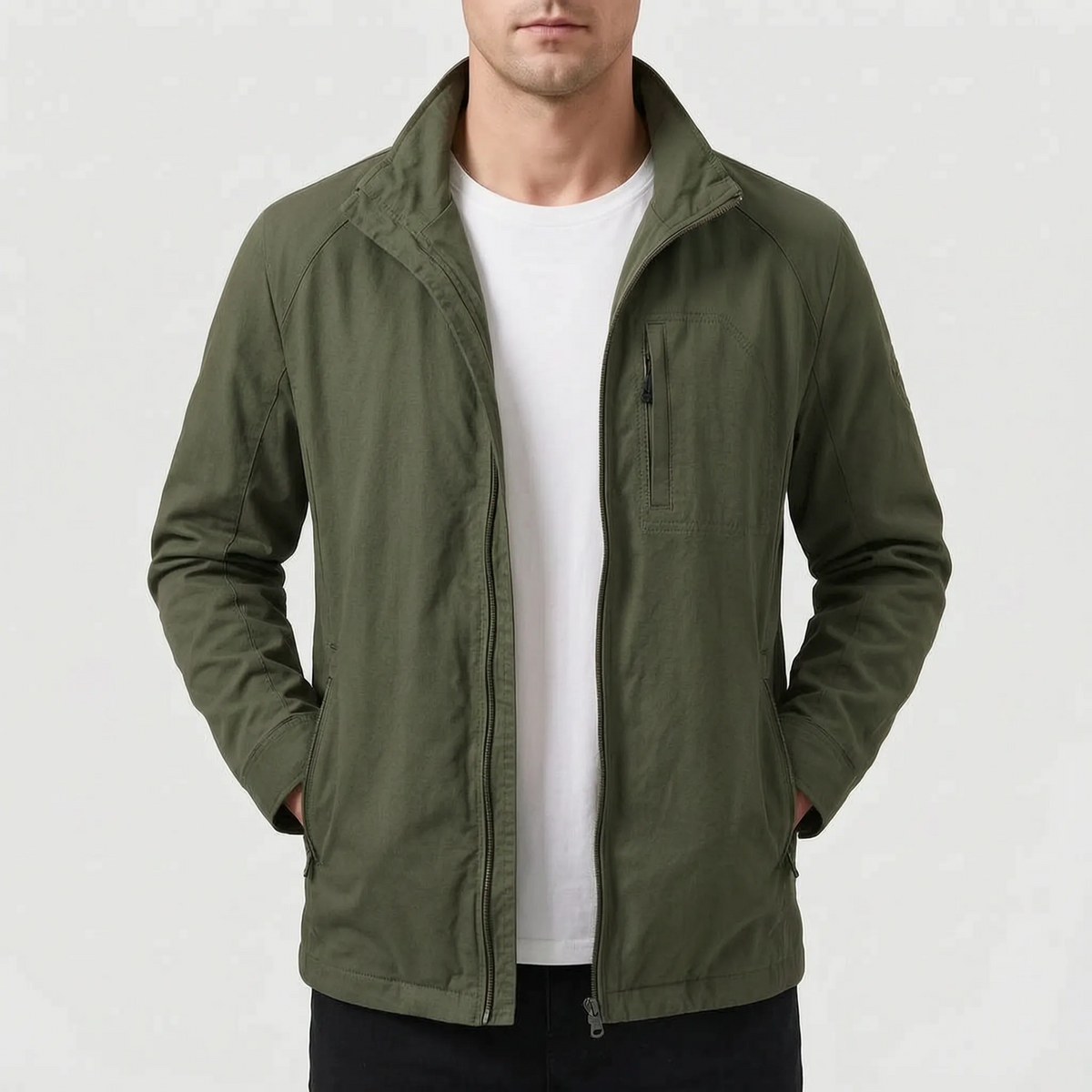 UrbaneCoat - Casual Stand Collar Men's Jacket Daily Commute