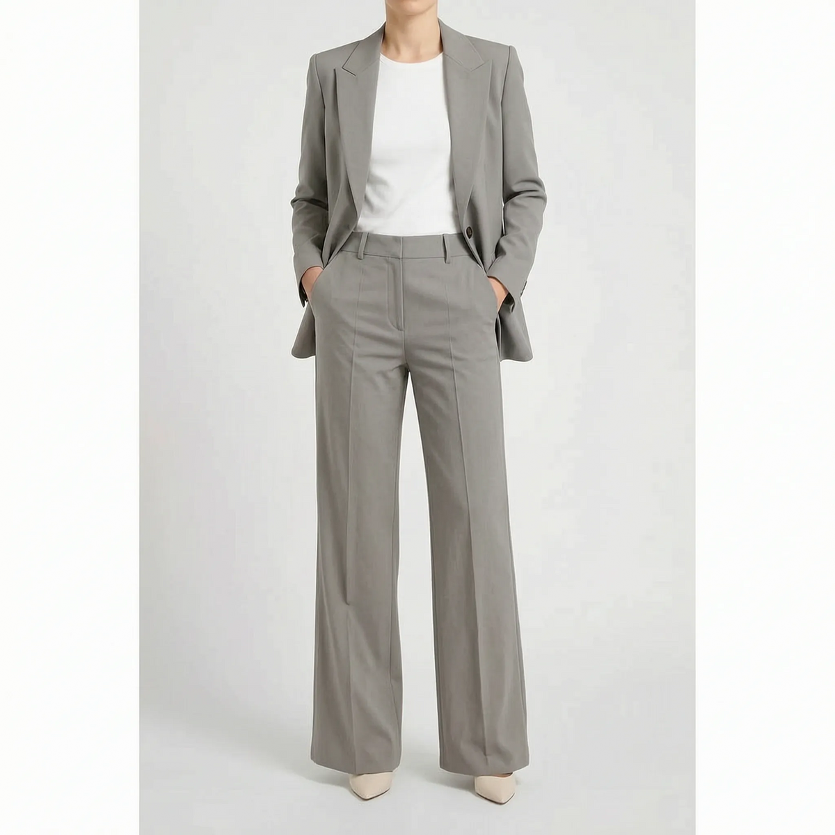 Vestina - Tailored Womens Two Piece Suit Set Office Wear