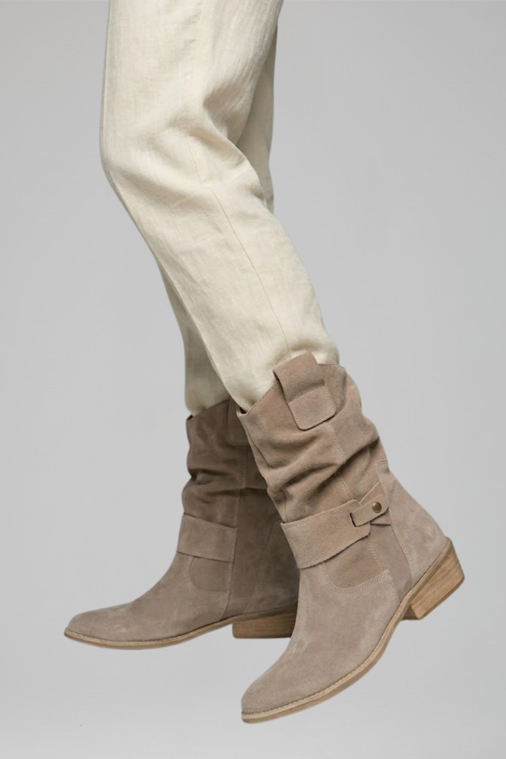Cassenwood - Mid Calf Block Heel Boots Casual Everyday Wear — view 4 of 8