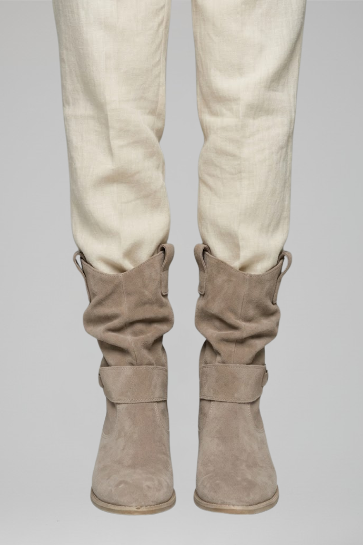 Cassenwood - Mid Calf Block Heel Boots Casual Everyday Wear — view 3 of 8