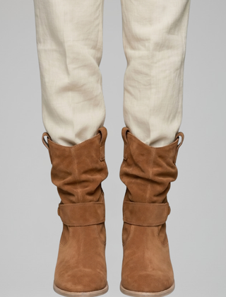 Cassenwood - Mid Calf Block Heel Boots Casual Everyday Wear — view 6 of 8