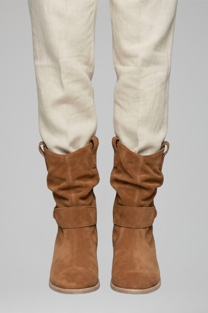 Cassenwood - Mid Calf Block Heel Boots Casual Everyday Wear — view 6 of 8