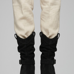 Cassenwood - Mid Calf Block Heel Boots Casual Everyday Wear — view 7 of 8