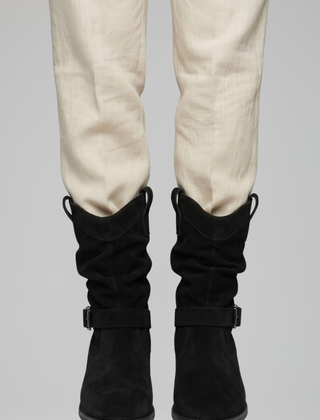 Cassenwood - Mid Calf Block Heel Boots Casual Everyday Wear — view 7 of 8