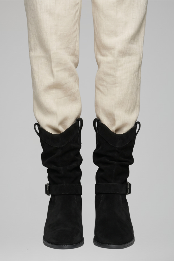 Cassenwood - Mid Calf Block Heel Boots Casual Everyday Wear — view 7 of 8