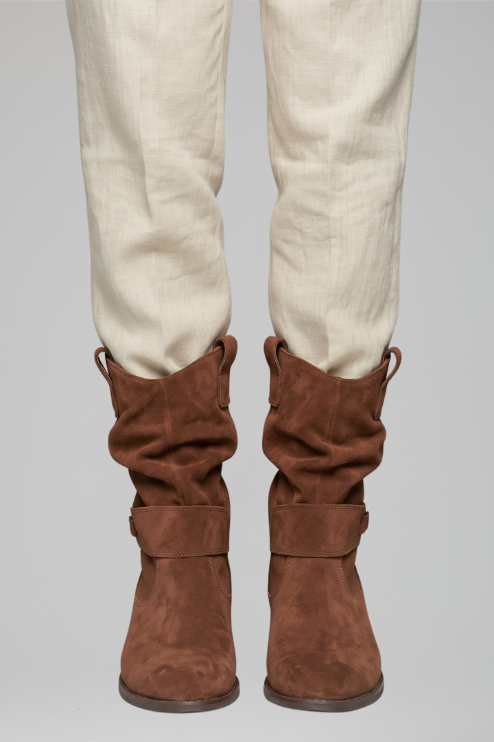Cassenwood - Mid Calf Block Heel Boots Casual Everyday Wear — view 8 of 8