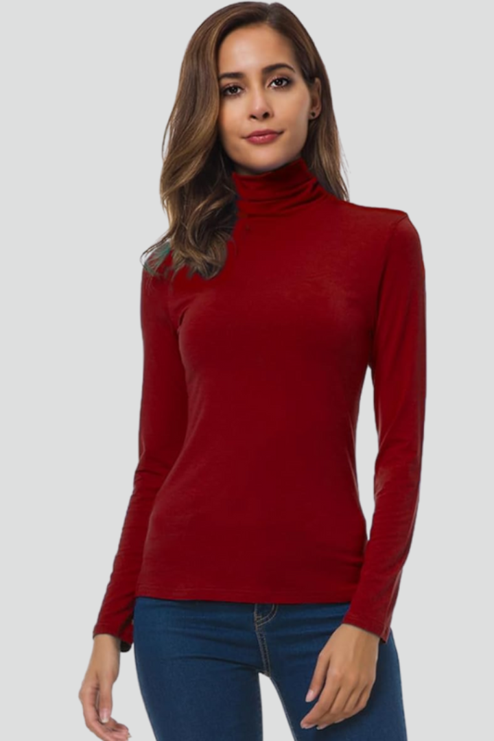 Rollena - Turtleneck Jumper Long Sleeve Everyday Layering — view 2 of 10