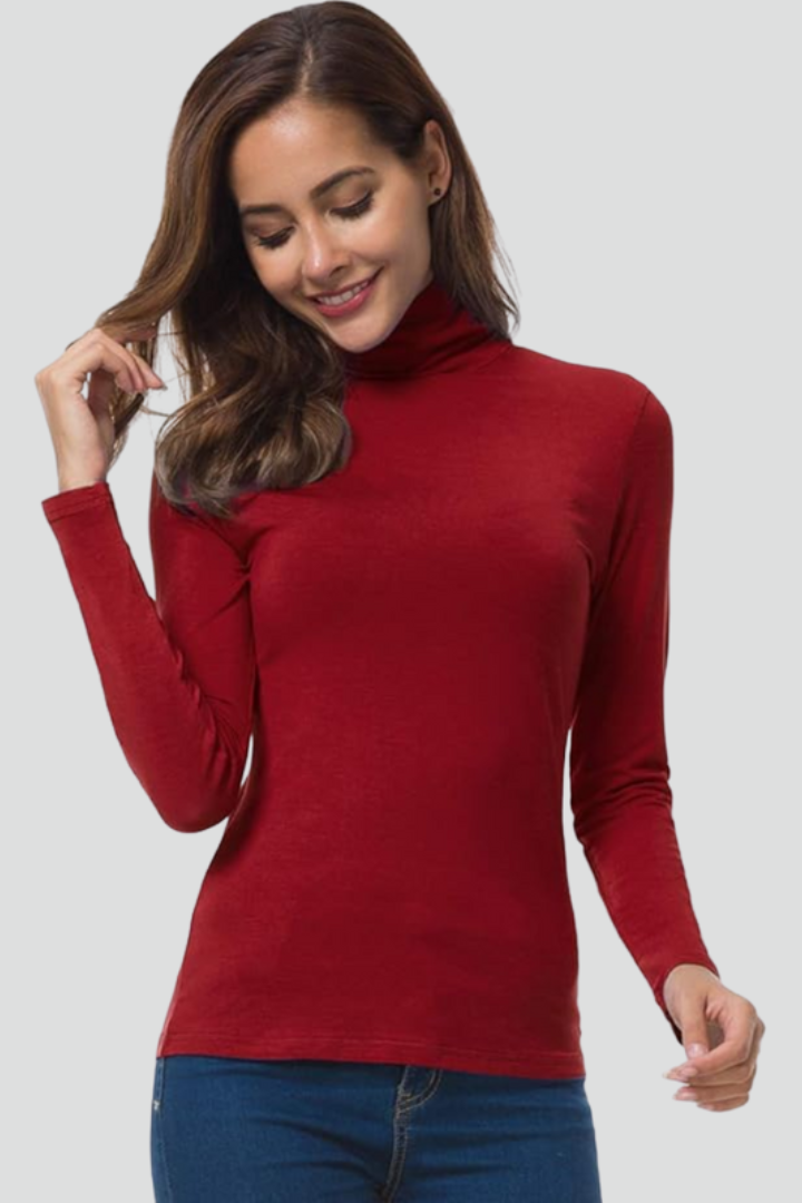 Rollena - Turtleneck Jumper Long Sleeve Everyday Layering — view 3 of 10