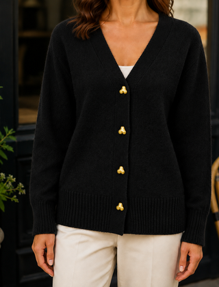 Adorata - Heart Button Knit Cardigan For Layering — view 6 of 8