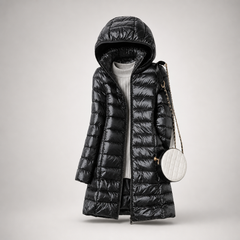 Aeriva - Longline Quilted Puffer Jacket Cool Weather Commuting — view 5 of 10