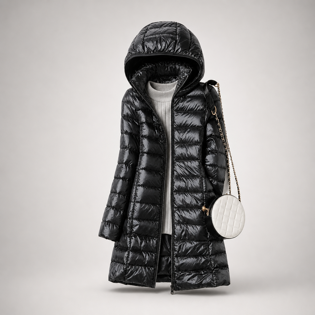 Aeriva - Longline Quilted Puffer Jacket Cool Weather Commuting — view 5 of 10