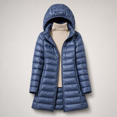 Aeriva - Longline Quilted Puffer Jacket Cool Weather Commuting — view 6 of 10