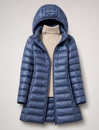 Aeriva - Longline Quilted Puffer Jacket Cool Weather Commuting — view 6 of 10