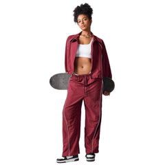 Aerolyn - Cropped Windbreaker Jacket Jogger Set Training — view 5 of 9