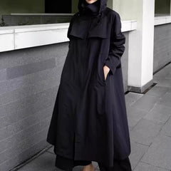 Aurelle - Oversized Hooded Raincoat For Wet Commutes