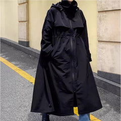 Aurelle - Oversized Hooded Raincoat For Wet Commutes — view 4 of 5