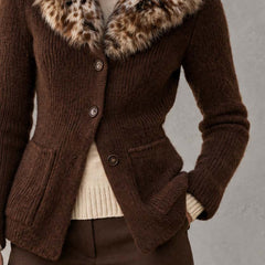 Auvelle - Chunky Knit Cardigan Jacket For Daily Layering — view 9 of 9