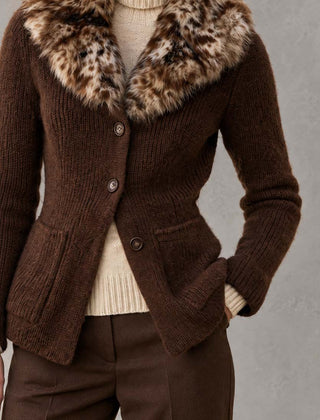 Auvelle - Chunky Knit Cardigan Jacket For Daily Layering — view 9 of 9