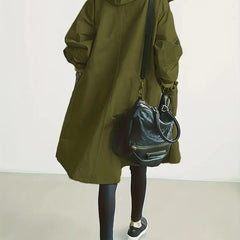 Averlyn - Water-Resistant Oversized Trench Coat Cool Weather Layering — view 7 of 10