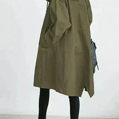 Averlyn - Water-Resistant Oversized Trench Coat Cool Weather Layering — view 8 of 10