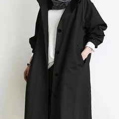 Averlyn - Water-Resistant Oversized Trench Coat Cool Weather Layering — view 9 of 10