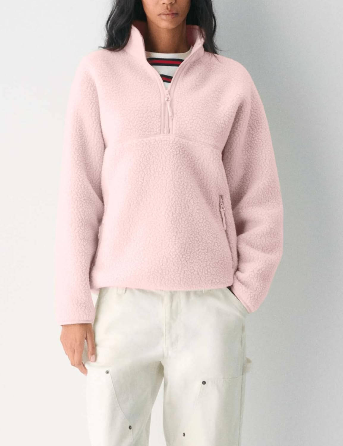 Bramwick - Quarter Zip Sherpa Fleece Pullover Casual Wear