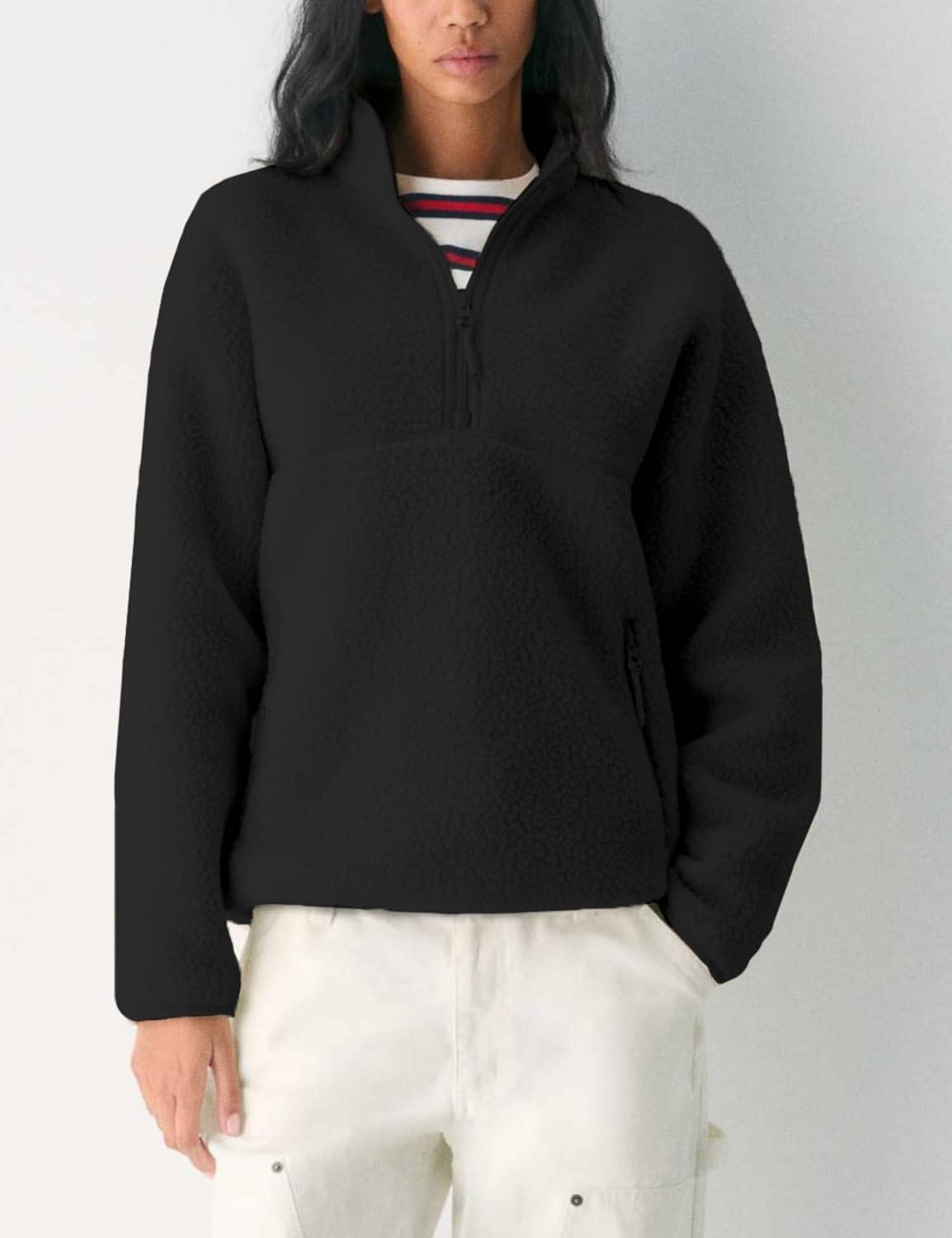 Bramwick - Quarter Zip Sherpa Fleece Pullover Casual Wear — view 3 of 10