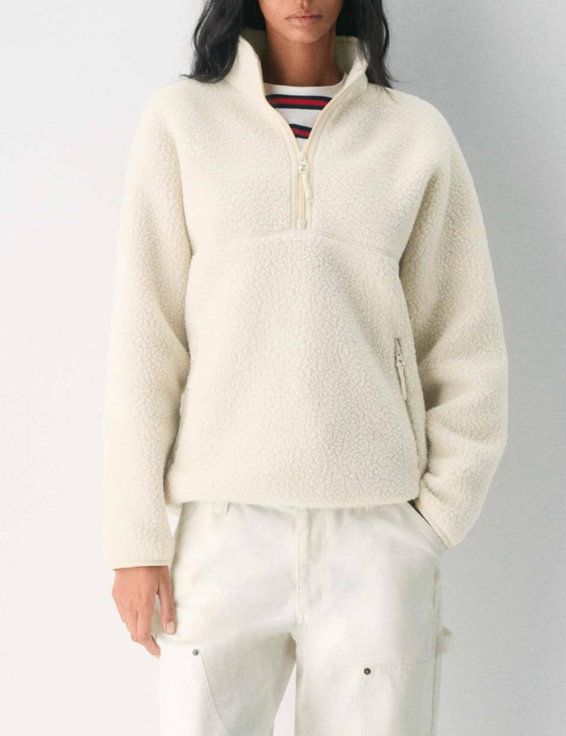 Bramwick - Quarter Zip Sherpa Fleece Pullover Casual Wear — view 5 of 10