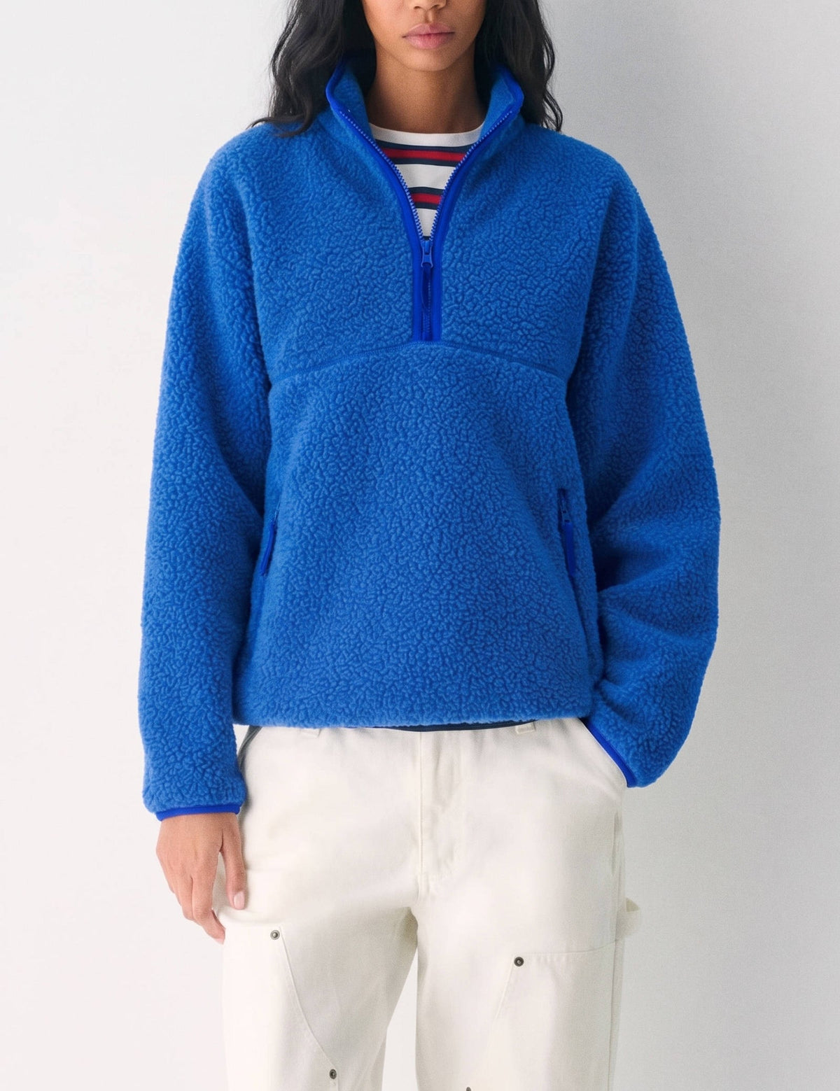 Bramwick - Quarter Zip Sherpa Fleece Pullover Casual Wear — view 9 of 10