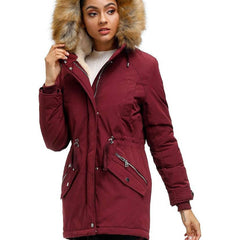 Brannicka - Mid Length Hooded Winter Jacket With Pockets — view 10 of 10