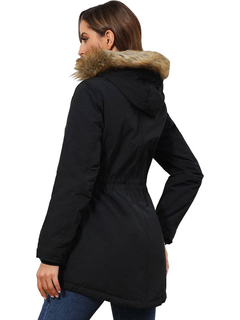 Brannicka - Mid Length Hooded Winter Jacket With Pockets — view 2 of 10