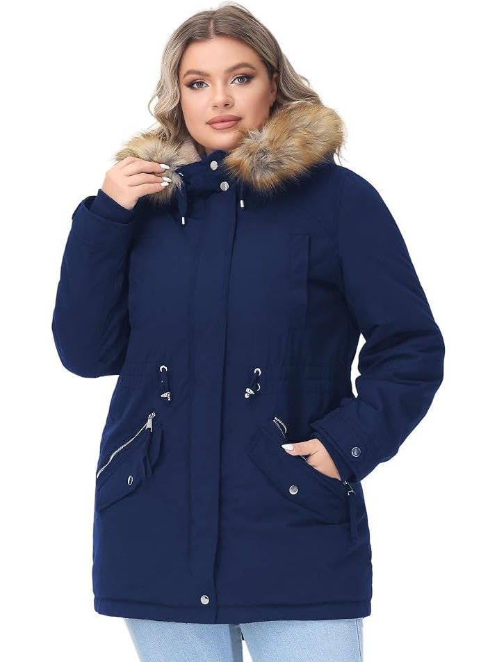 Brannicka - Mid Length Hooded Winter Jacket With Pockets — view 3 of 10